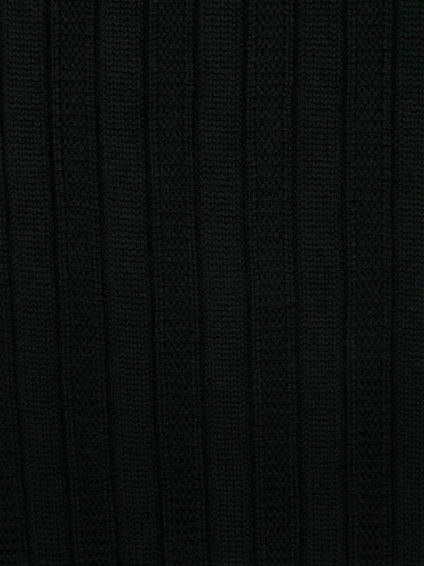 Versace  Medusa-plaque ribbed scarf - Image 2