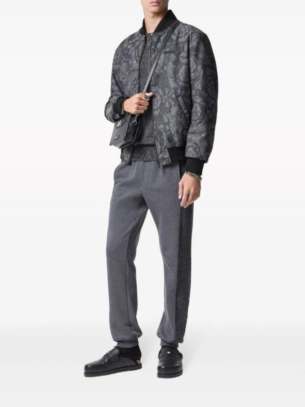 Versace  reversible logo-embroidered bomber jacket - Image 2