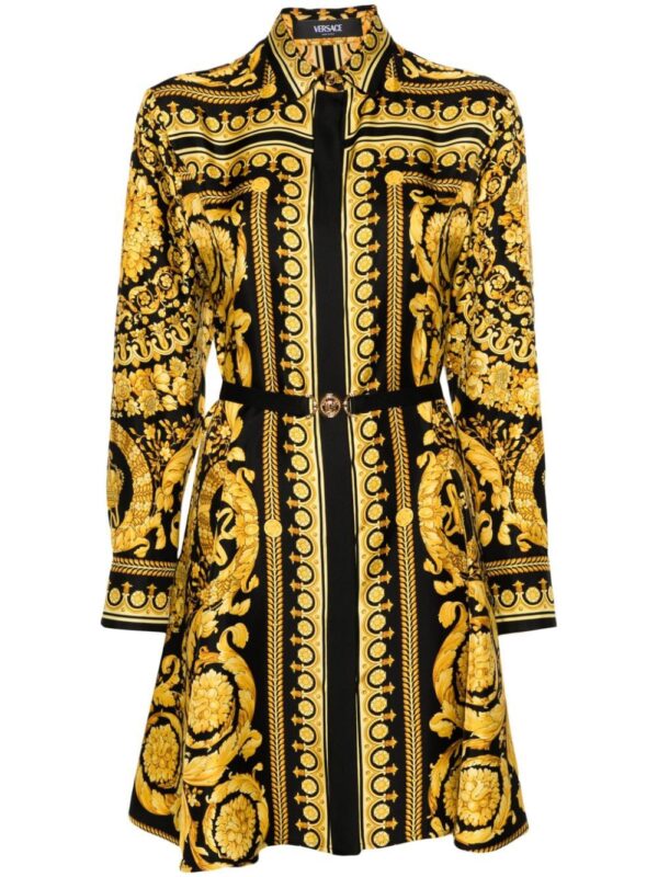 Versace Heritage baroque-print silk minidress