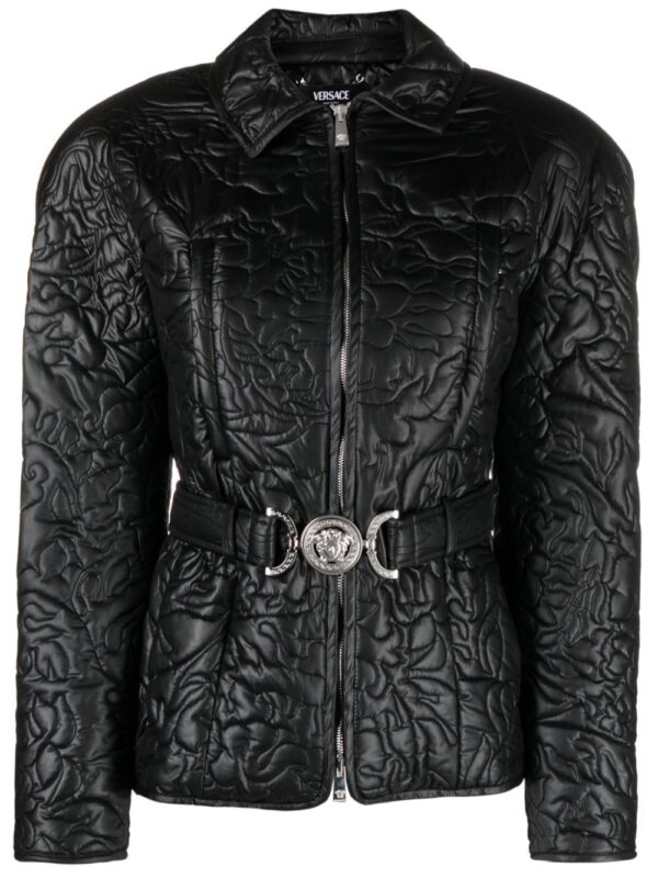 Versace  Barocco-quilted padded jacket