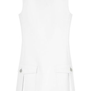 Versace Medusa Head-button crepe minidress