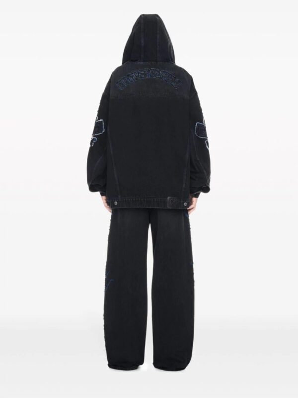 Off-White  Natlover hooded denim jacket - Image 4