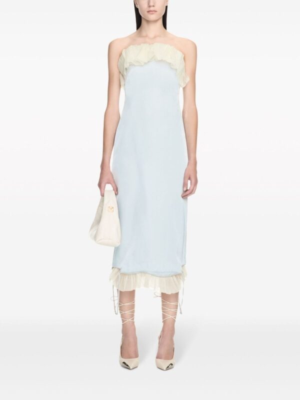 Off-White ruffle-trim bandeau midi dress - Image 2