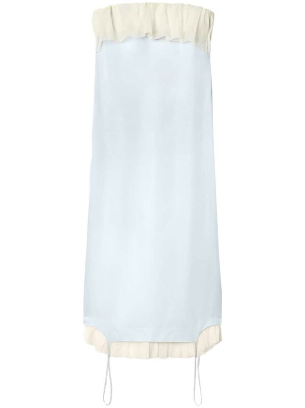 Off-White ruffle-trim bandeau midi dress