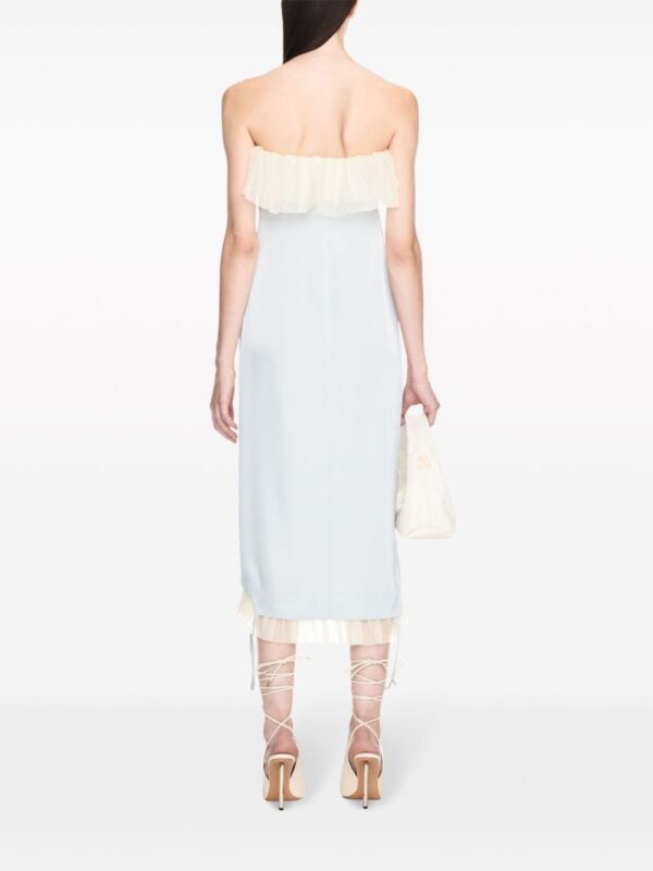 Off-White ruffle-trim bandeau midi dress - Image 3