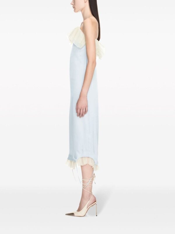 Off-White ruffle-trim bandeau midi dress - Image 4
