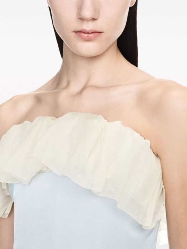 Off-White ruffle-trim bandeau midi dress - Image 5