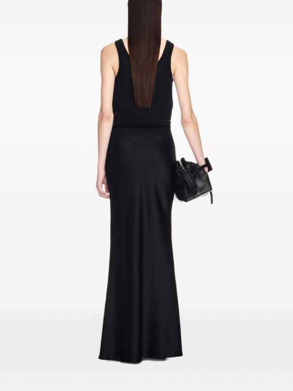 Off-White lace-panel satin maxi dress - Image 5