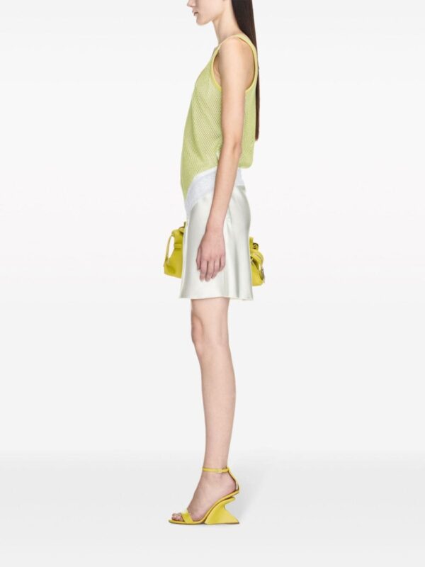 Off-White lace-panel fishnet minidress - Image 3