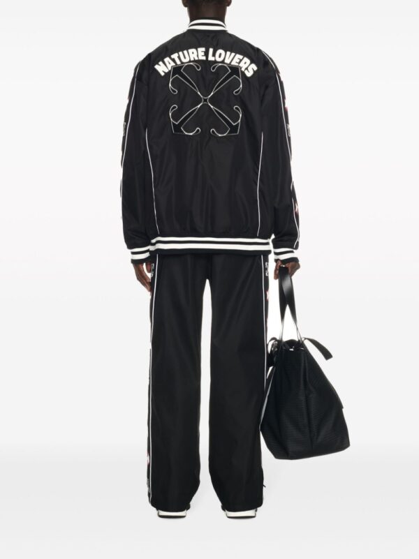 Off-White  varsity-patch bomber jacket - Image 4
