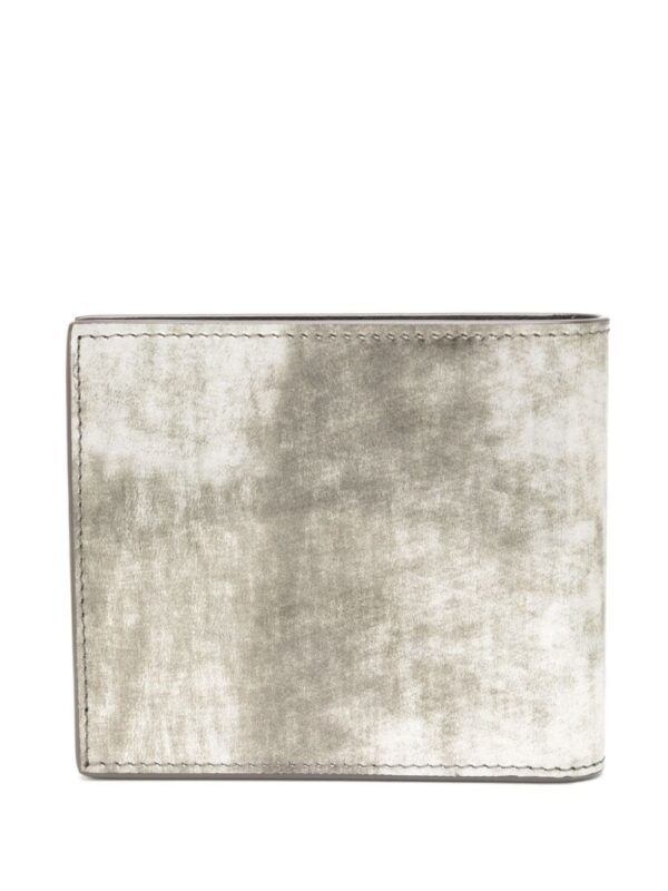 Saint Laurent logo-debossed reflective leather wallet - Image 2