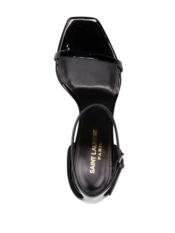 Saint Laurent  Opyum 85mm patent leather sandals - Image 4