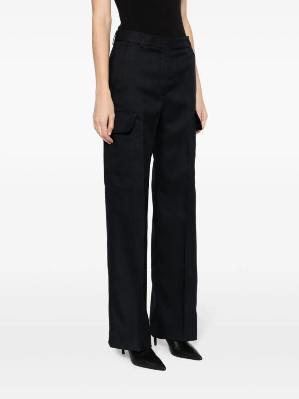 Stella McCartney  pressed-crease cargo-pocket straight trousers - Image 3