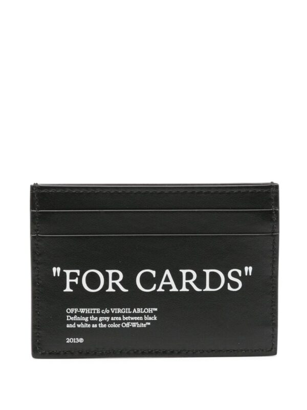 Off-White Quote Bookish leather cardholder - Image 2