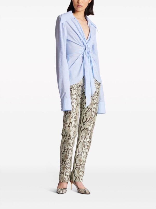 Balmain  gingham-check pattern cotton shirt - Image 3