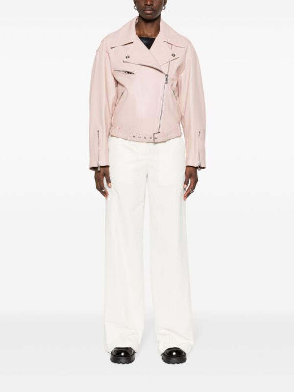 Versace  leather biker jacket - Image 2