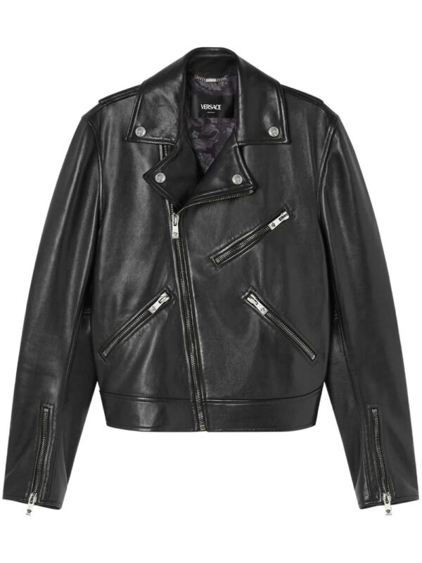 Versace  leather biker jacket