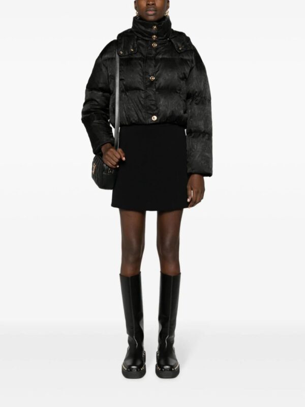 Versace  Barocco-jacquard cropped puffer jacket - Image 2
