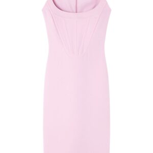 Versace corset-style crepe midi dress
