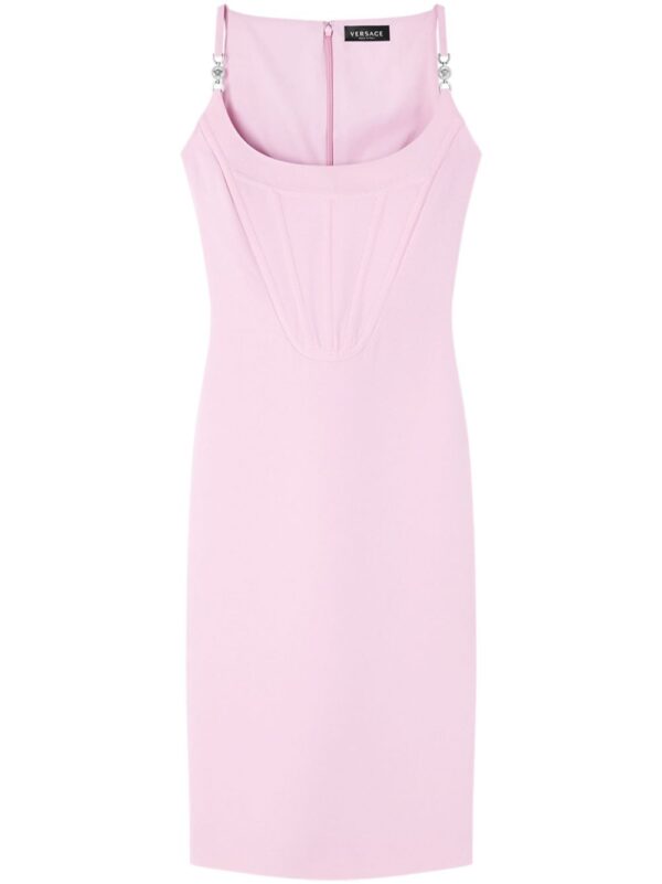 Versace  corset-style crepe midi dress