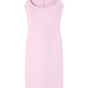 Versace corset-style crepe midi dress