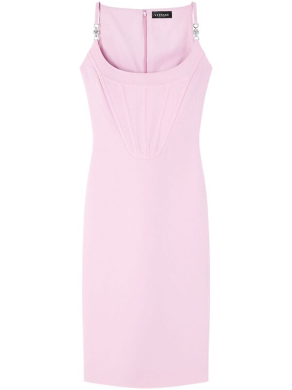 Versace corset-style crepe midi dress