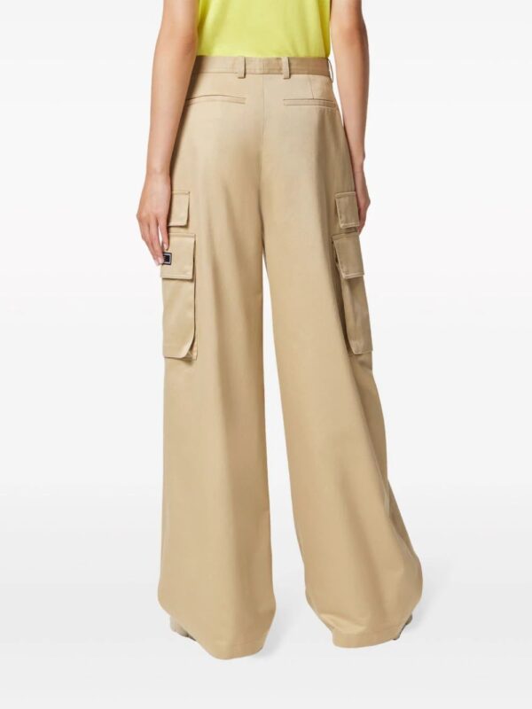 Versace  high-waist wide-leg trousers - Image 4