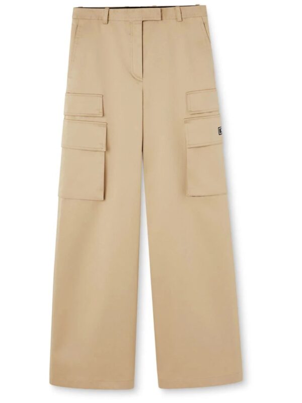 Versace  high-waist wide-leg trousers