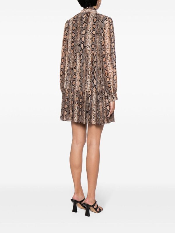Michael Kors snakeskin-print pussy-bow minidress - Image 2