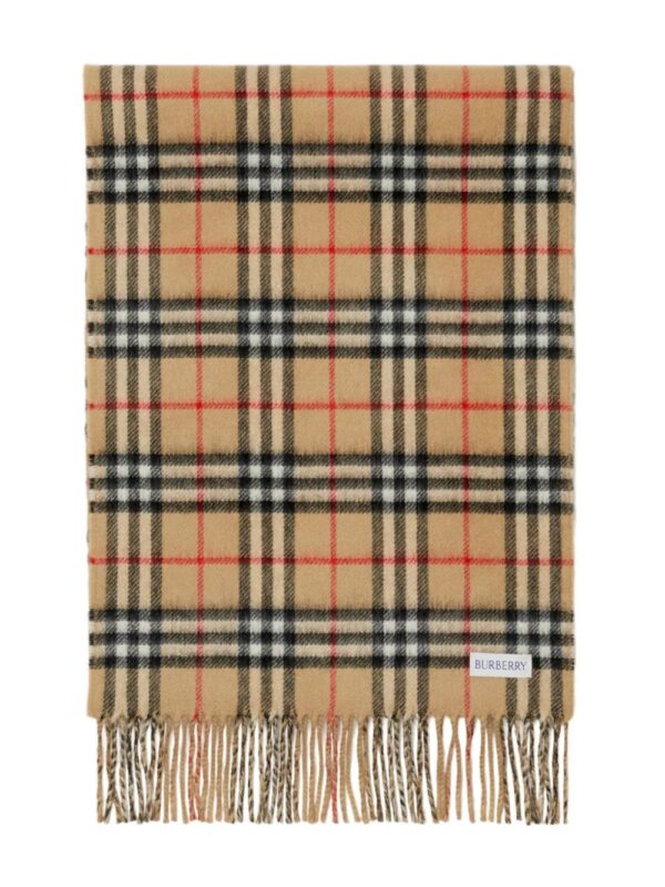 Burberry  checked cashmere scarf - Image 2