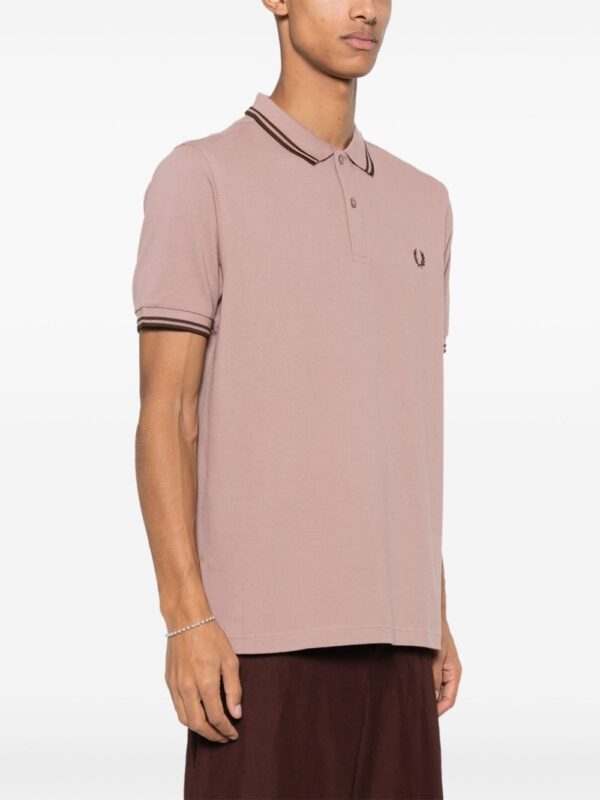 Fred Perry logo-embroidered cotton polo shirt - Image 3