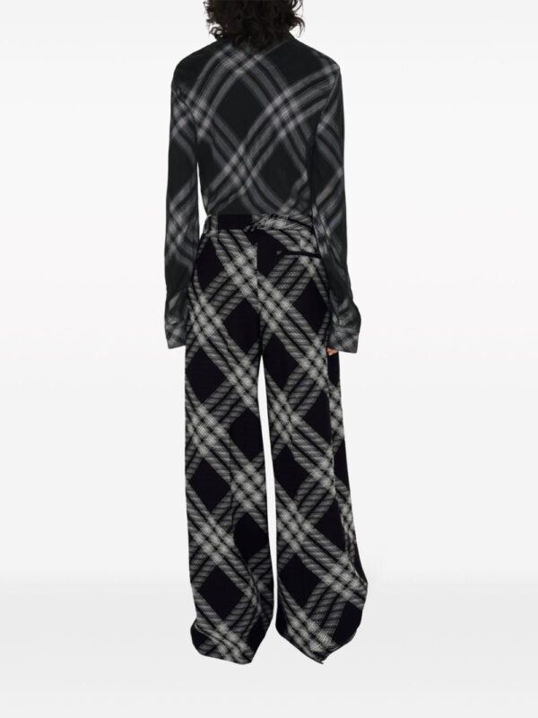 Burberry  check-print long-sleeve shirt - Image 4