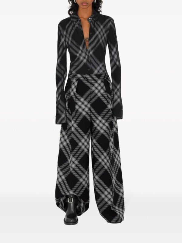 Burberry  check-print long-sleeve shirt - Image 2