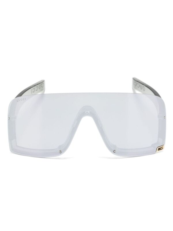 Gucci Eyewear logo-plaque shield-frame sunglasses