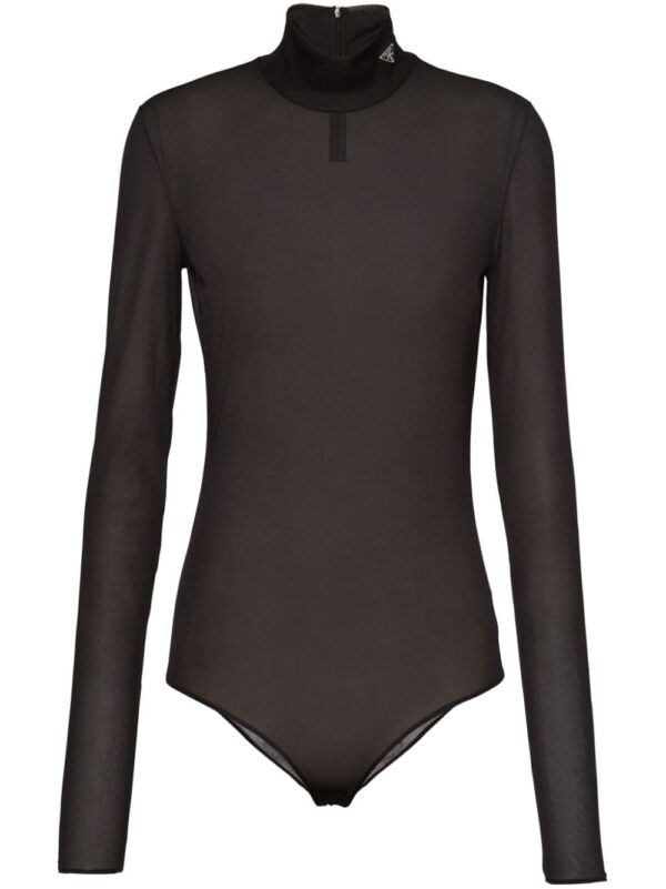 Prada Gazar triangle-logo bodysuit