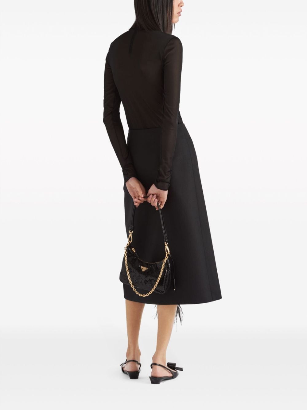 Prada Gazar triangle-logo bodysuit - Image 3