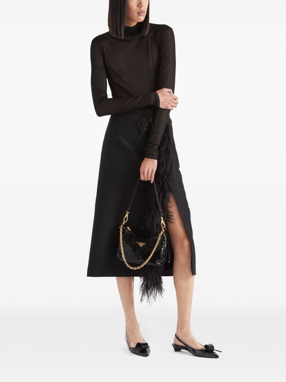 Prada Gazar triangle-logo bodysuit - Image 2