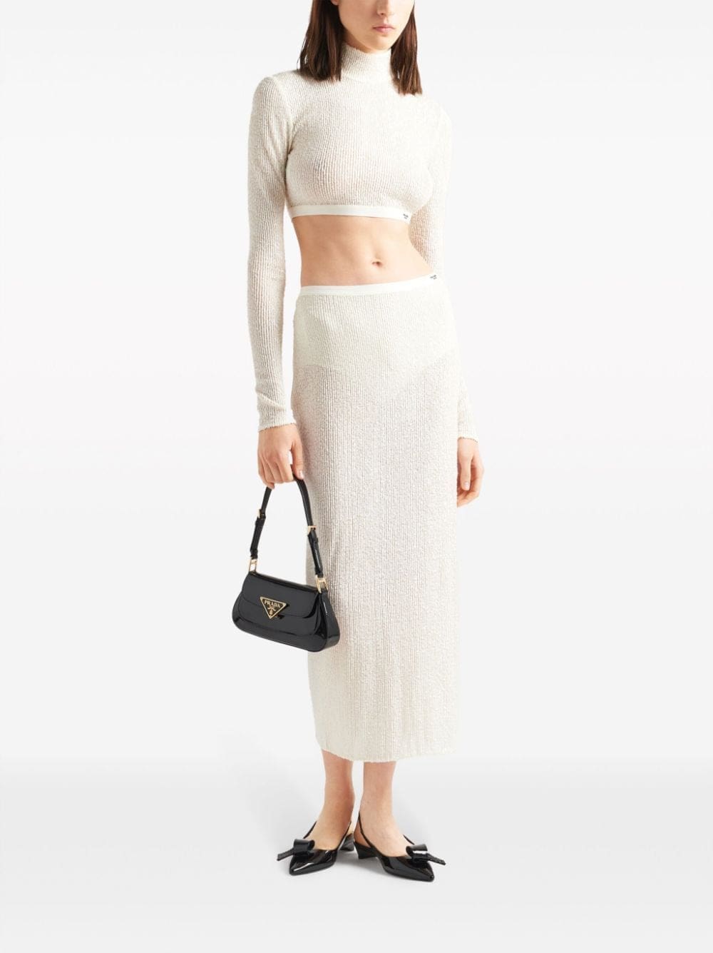 Prada sequinned cropped top - Image 2