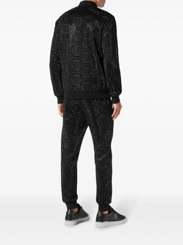 Philipp Plein  monogram-pattern zip-up tracksuit set - Image 3