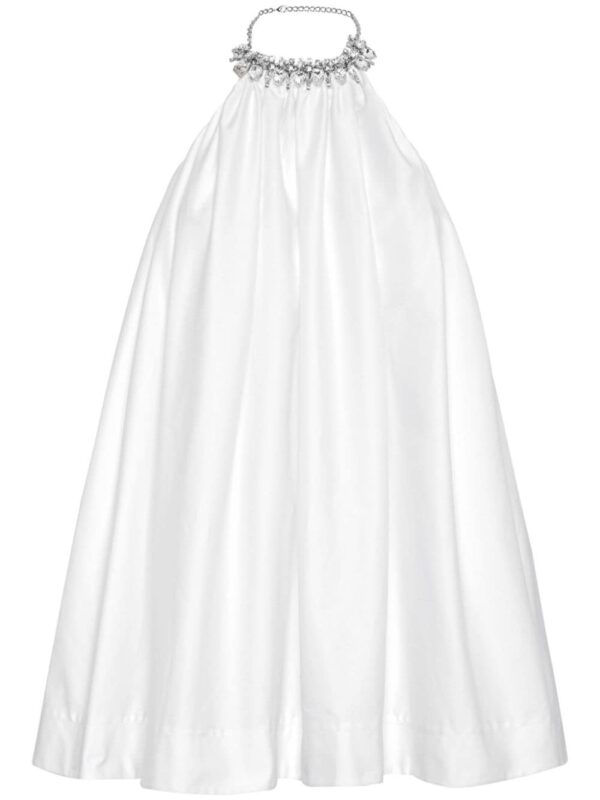 Philipp Plein crystal-embellishment cotton mini dress