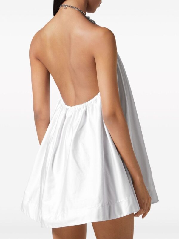 Philipp Plein crystal-embellishment cotton mini dress - Image 3