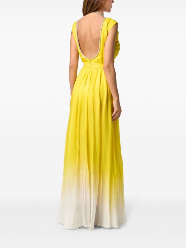 Philipp Plein V-neck silk maxi dress - Image 3