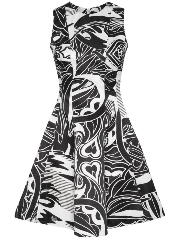 Philipp Plein graphic-print duchesse mini dress