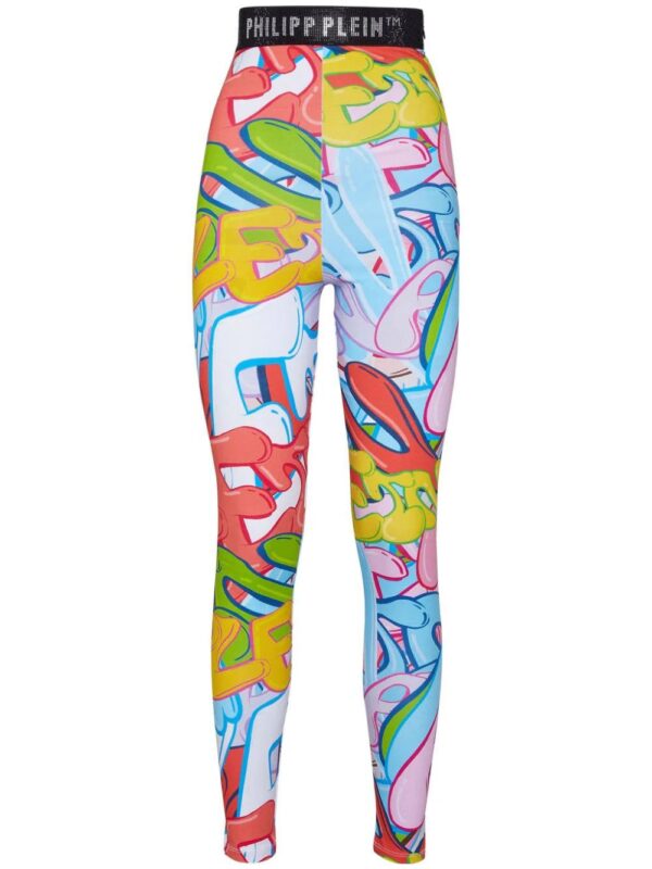 Philipp Plein  Leggings Bombing Graffiti