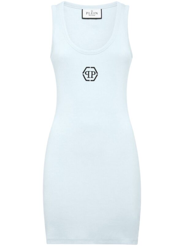Philipp Plein PP Hexagon-embroidered tank dress