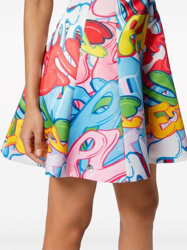 Philipp Plein Bombing Graffiti-print mini dress - Image 2