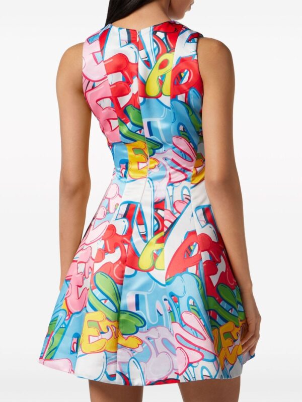 Philipp Plein Bombing Graffiti-print mini dress - Image 3