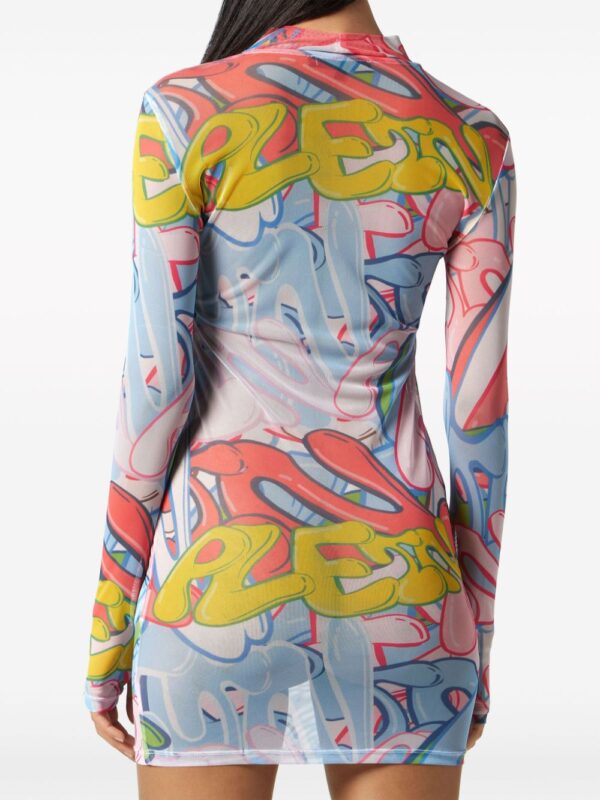 Philipp Plein Bombing Graffiti-print mini dress - Image 3