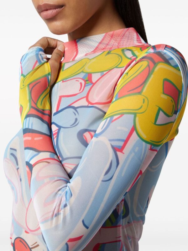 Philipp Plein Bombing Graffiti-print mini dress - Image 4