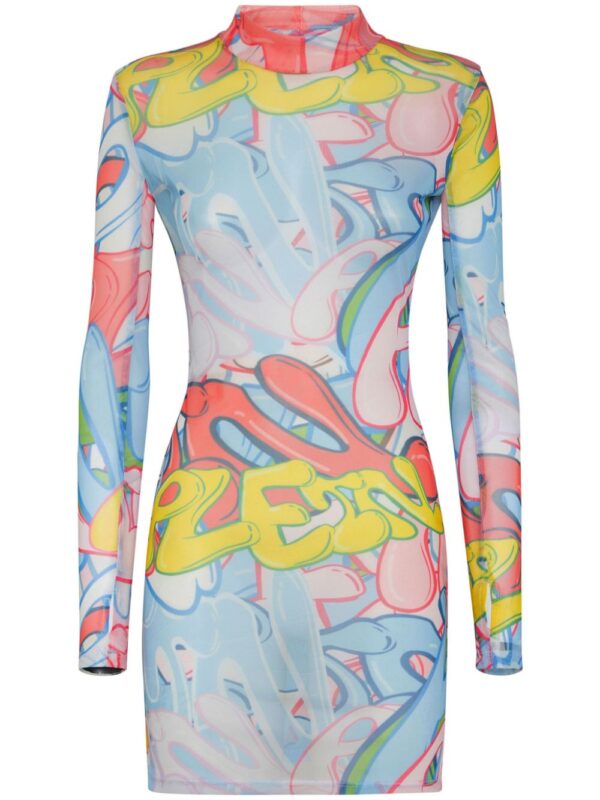 Philipp Plein Bombing Graffiti-print mini dress - Image 2